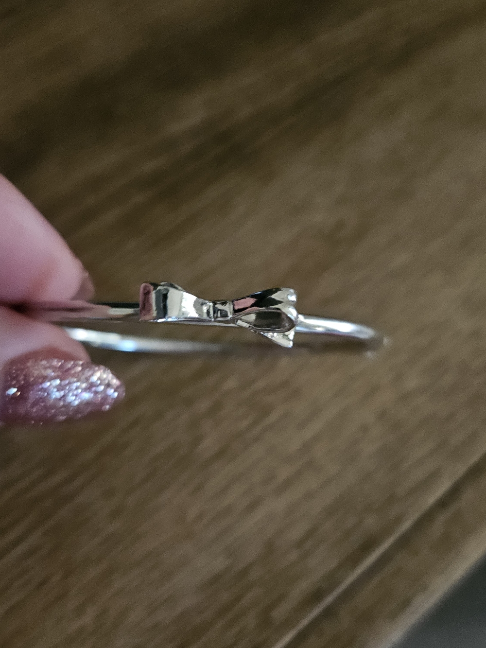 kate spade Silver Bow Detail Bangle Bracelet
